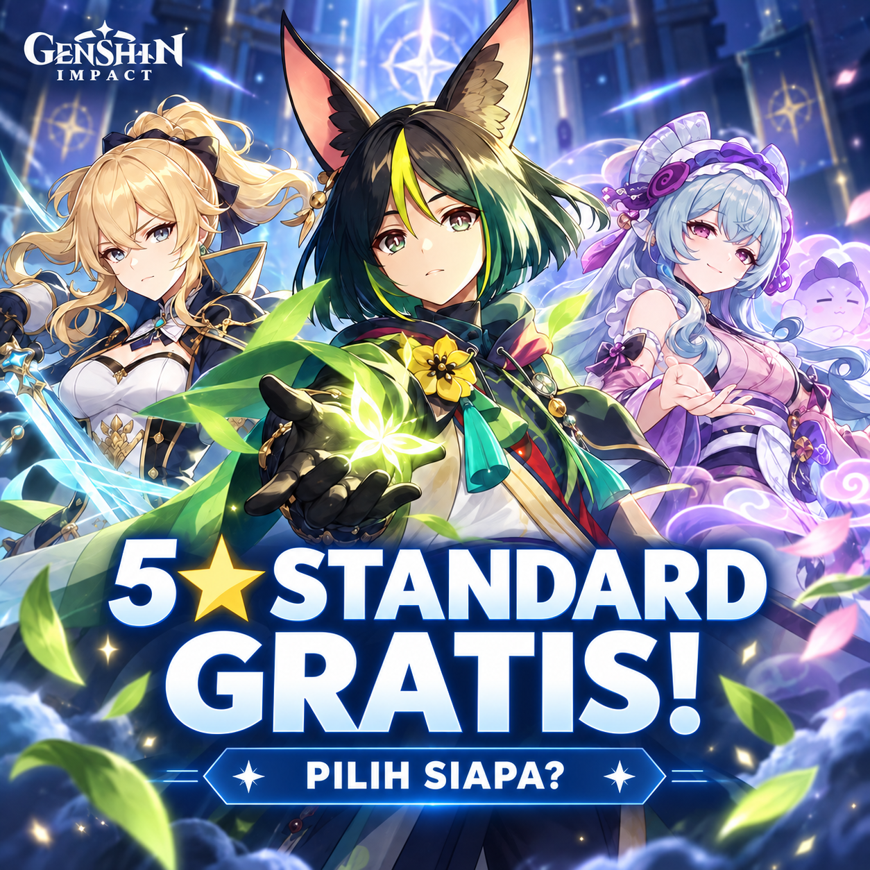 Genshin Impact 7.1: Karakter Standard 5-Star Gratis, Siapa yang Paling Worth Dipilih?